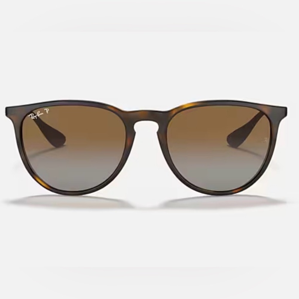 Ray-Ban Women's Erika Round Brown Sunglasses - Picture 7 of 9